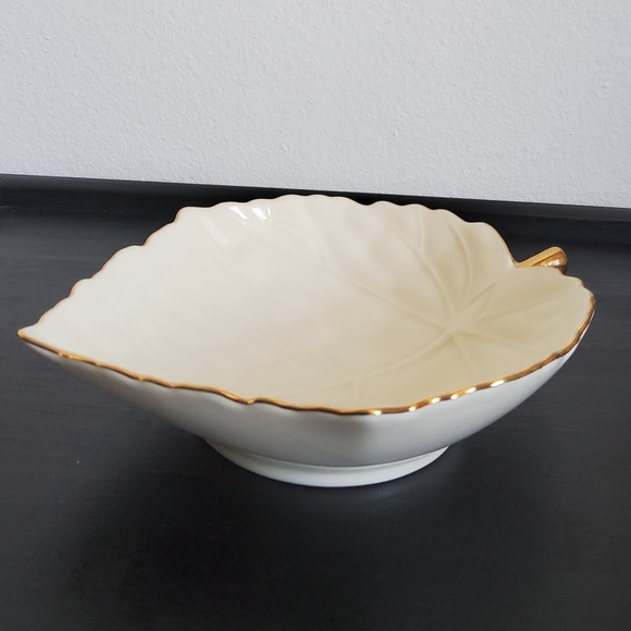 Vintage Lenox Porcelain Leaf Dish - Picture 2 of 6